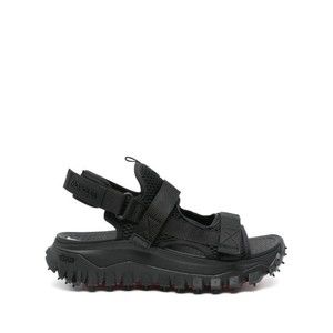 Moncler Rugged Black Sandals With Adjustable Straps For Secure Fit - NWT